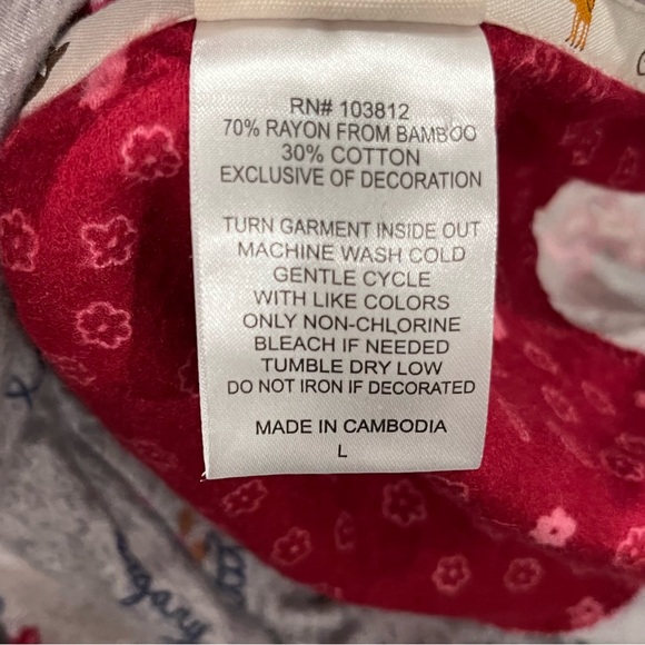 Munki Munki Coffee & Purrfect Cat Mug Flannel Pajama Set — Size Large - Picture 11 of 13